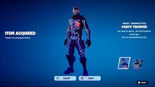 How To Get Party Trooper Skin amp J Balvin Style NOW FREE In Fortnite Unlock Party Trooper Skin [upl. by Akela]