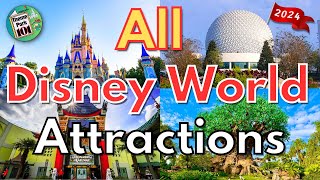 Walt Disney World ATTRACTION GUIDE  2024  All Rides amp Shows in All 4 Parks  Orlando Florida [upl. by Homans]