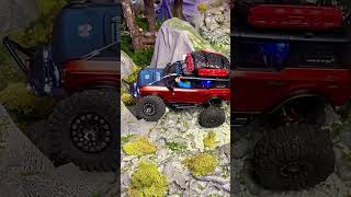 Custom Axial SCX24 Bronco Looking Realistic on the Indoor Crawler Course shorts rc crawler [upl. by England]