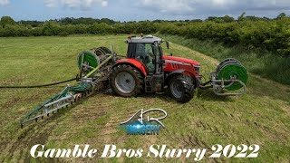 Gamble Bros Slurry Spreading 2022 [upl. by Yecaj]