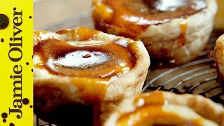 Jamies Quick Portuguese Custard Tarts [upl. by Gnoh385]