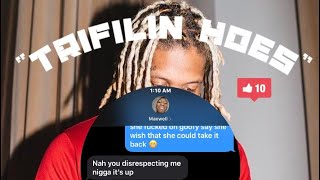 LIL DURK  “TRIFLIN HOES”  LYRIC PRANK ON HOMIE 😂 GONE RIGHT [upl. by Anrat]