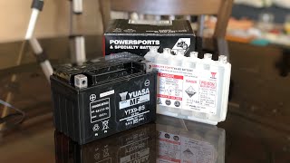 How to activate and install a motorcycle battery [upl. by Ahsyekat]