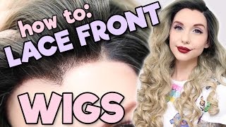 HOW TO LACE FRONT WIGS  Alexas Wig Series 6 [upl. by Parsons]