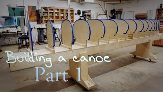 How to build a canoe  Part 1 The Strongback [upl. by Nereen966]