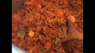 Jollof Rice with Carrots amp Sweet Peppers [upl. by Refanej]