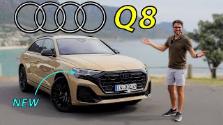 2024 Audi Q8 SLine 30 V6 driving REVIEW [upl. by Neerihs]