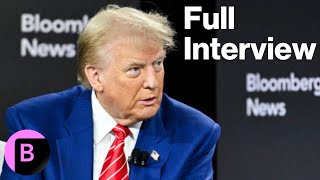 Full Donald Trump Interview Live on Bloomberg [upl. by Adnoval]