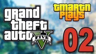 Grand Theft Auto 5  Part 2  Car Jacking Lets Play  Walkthrough  Guide [upl. by Yalhsa]