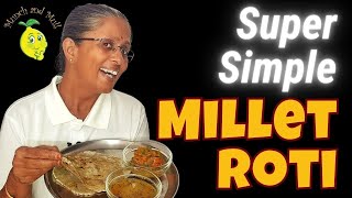 How to make Roti with Millet Flour Recipe  Best Millet Roti Recipe [upl. by Atinnod859]