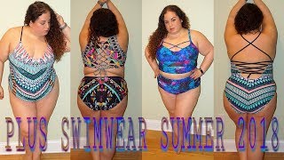 PLUS SIZE SWIMSUIT HAUL  SUMMER 2018  WALMART  TORRID  FOREVER 21  JC PENNEY [upl. by Andie427]