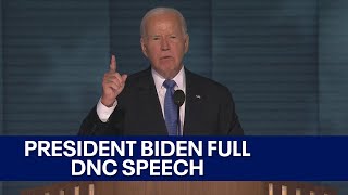 2024 DNC President Bidens full speech at Democratic National Convention  KTVU [upl. by Aicrop]