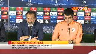 GALATASARAY amp ANDERLECHT MAÃ‡I SONRASI CESARE PRANDELLI BASIN TOPLANTISI [upl. by Callas]