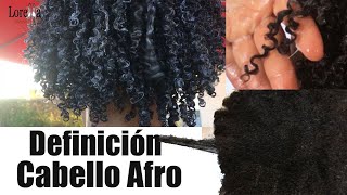 COMO RIZO EL CABELLO AFRO RIZADO TEXTURA 4A  como hacer rizos el pelo afro de forma facil [upl. by Eirrod]