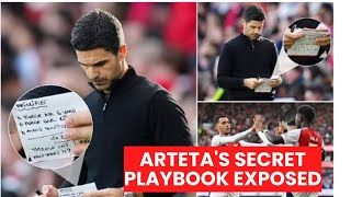 Secrets Exposed What Artetas Dark Arts Notepad Revealed During Arsenals Win [upl. by Eissolf]