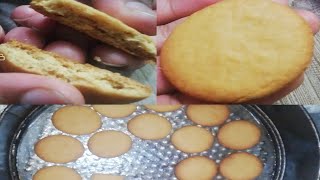 Without oven Crispy homemade biscuits 👌👌Better than bakery [upl. by Norrej]