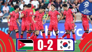 On course for World Cup  Jordan  Korea Republic  Highlights  AsianQualifiers  Road To 26 [upl. by Nivrag]