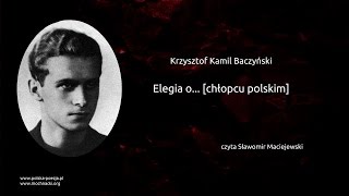 Krzysztof Kamil Baczyński  Elegia o chłopcu polskim [upl. by Giltzow]