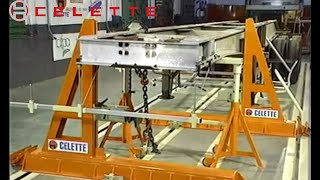 TRUCK FRAME MACHINE FOR CHASSIS REPAIRTECH TIP FOR COLLISION REPAIR FRAME STRAIGHTENING BY CELETTE [upl. by Glad]