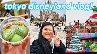 solo trip to tokyo disneyland food rides merch  more 🏰  VLOGMAS DAY 8 [upl. by Anul]