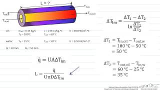 Sizing a Heat Exchanger CounterFlow [upl. by Ahsiema]