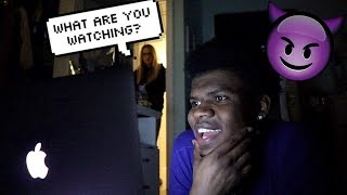 GETTING CAUGHT WATCHING SOMETHING IM NOT SUPPOSED TO WATCH PRANK ON GIRLFRIEND [upl. by Bentlee]