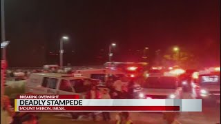 Dozens killed in deadly stampede at Jewish site in Israel [upl. by Leksehc]