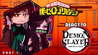 quotMHA react to Demon Slayerquot  Made By ItzMaeツ [upl. by Itak]