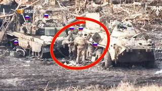 Ukrainian FPV Drone Action wipe out Russian Positions Hiding in Trench Columns [upl. by Aneehsar]