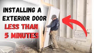 The Perfect Way to Installing An Exterior Door In Less Than 5 Minutes [upl. by Eanom]