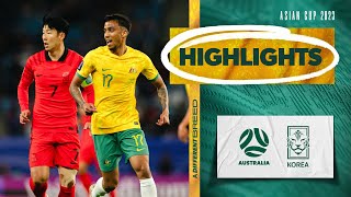 Australia v Korea Republic  Highlights  AFC Asian Cup 2023 [upl. by Nire]