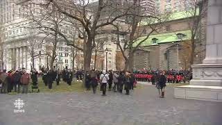 Vice Regal Salute  Lt Governor Quebec Remembrance Day 2019 Canada [upl. by Llertnauq]