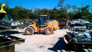 Harris Auto Salvage  Crushing Season 2011  Part 4 [upl. by Llenehs]