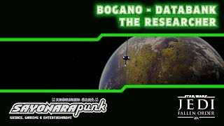 The Researcher locations  Bogano  Databank Collectibles  Star Wars Jedi Fallen Order [upl. by Mij]