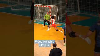 Handball Wing goal youtubeshorts shorts handball respect [upl. by Naujek]