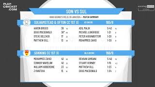 Sonning CC 1st XI v Sulhamstead amp Ufton CC 1st XI [upl. by Rosse]