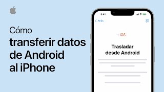 Cómo transferir datos de Android al iPhone  Soporte técnico de Apple [upl. by Nagel]