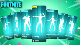 ALL ICON SERIES DANCES amp EMOTES IN FORTNITE [upl. by Micco]