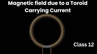 Magnetic Field due to Toroid Formula Derivation Explained with 3D animation [upl. by Favin]