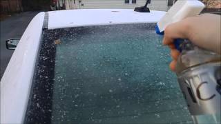 How to make a very cheap home made De Icer Spray to Defrost your car and Review [upl. by Noval]