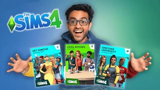 I GOT NEW PACKS The Sims 4 [upl. by Enehs]