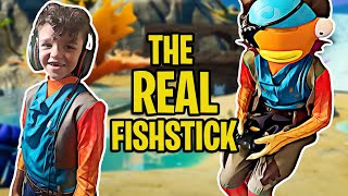 The Real Fishstick Fishstick Halloween 2020 Game Play 🐡🐠🐟 Fortnite Fishstick Halloween Costume [upl. by Maegan]