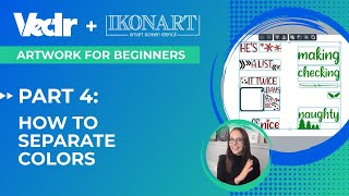 Artwork For Beginners Part 4 How To Separate Multiple Colors  Ikonart  Vectr  So Fontsy [upl. by Asereht]