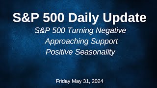 SampP 500 Daily Market Update for Friday May 31 2024 [upl. by Fredi]