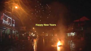 New Years Eve Fireworks in Bocas del Toro [upl. by Drue]