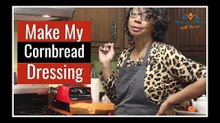 How to Make Cornbread Dressing  Thanksgiving Side Dishes  Thanksgiving 101 [upl. by Blanca971]