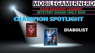 Diabolist Raid Shadow Legends F2P Champion Spotlight [upl. by Adlemy]