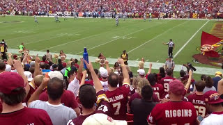 Washington Redskins Fans Sing Hail To The Redskins [upl. by Tloh]