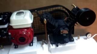 how to work petrol engine air compressor [upl. by Portland]