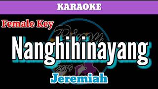 Nanghihinayang by Jeremiah Karaoke  Female Key [upl. by Kirre281]